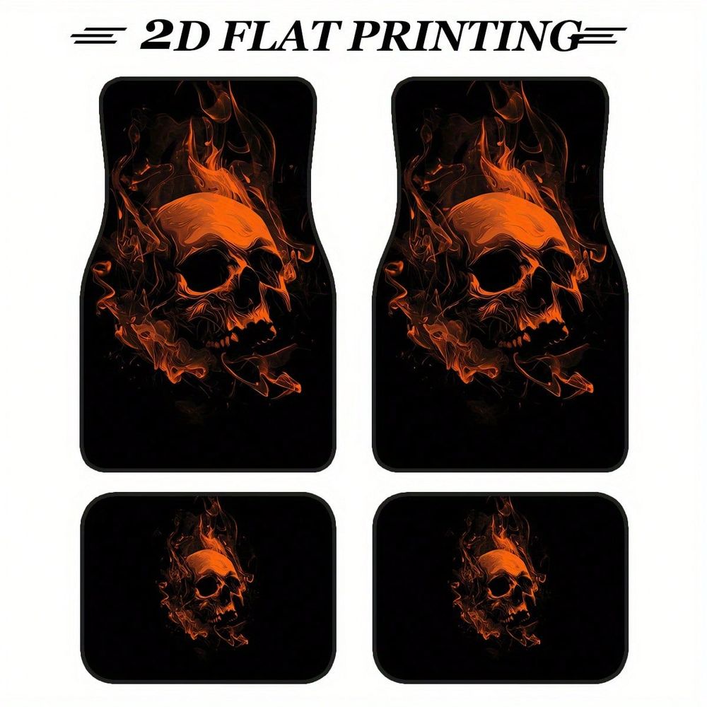 Interior Design Type - Set Of Car Floor Mats, Flame