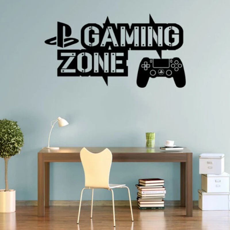 Interior Design Magazine - PS4 Gaming Zone Wall Stickers Play