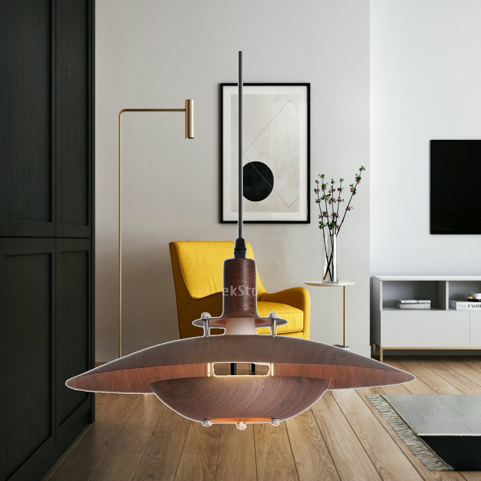 Interior Design Living Room And Kitchen - Country Style Rustic Pendant Lighting Iron