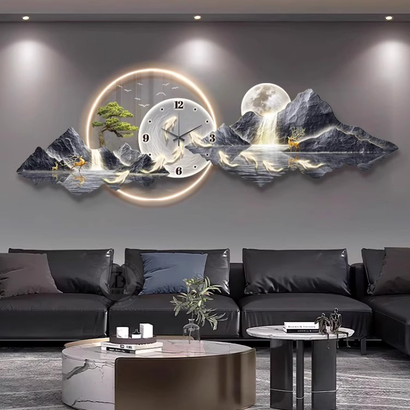 Luxury Light Wall clock Living - Interior Design Living Room And Kitchen review and price