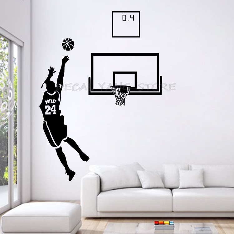 Sports Theme Wall Decals Baske - Interior Design Magazine review and price