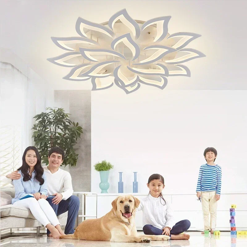 Designer LED Petal Chandelier  - Interior Design Living Room And Kitchen review and price