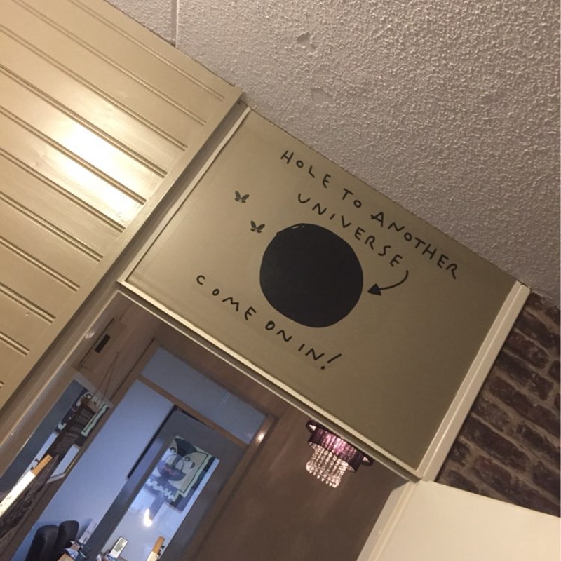 Hole to Another Universe Funny - Interior Design Magazine review and price