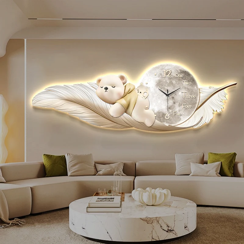 Luxury Large Wall Clock Temper - Interior Design Living Room And Kitchen review and price