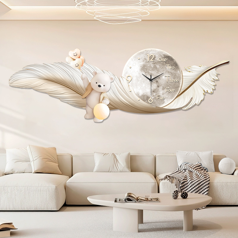 Luxury Large Wall Clock Temper - Interior Design Living Room And Kitchen review and price