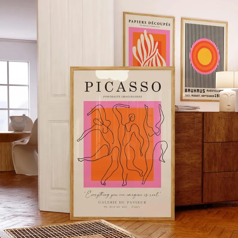 3pcsModern Orange  Bauhaus And - Interior Design Living Room review and price