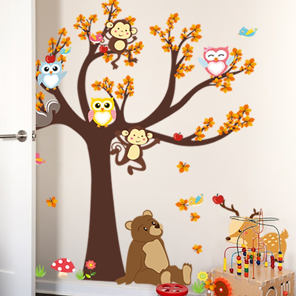 Owl Monkey Animals  Tree Carto - Interior Design Magazine review and price