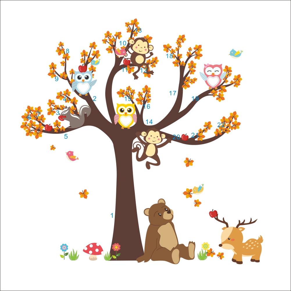 Owl Monkey Animals  Tree Carto - Interior Design Magazine review and price