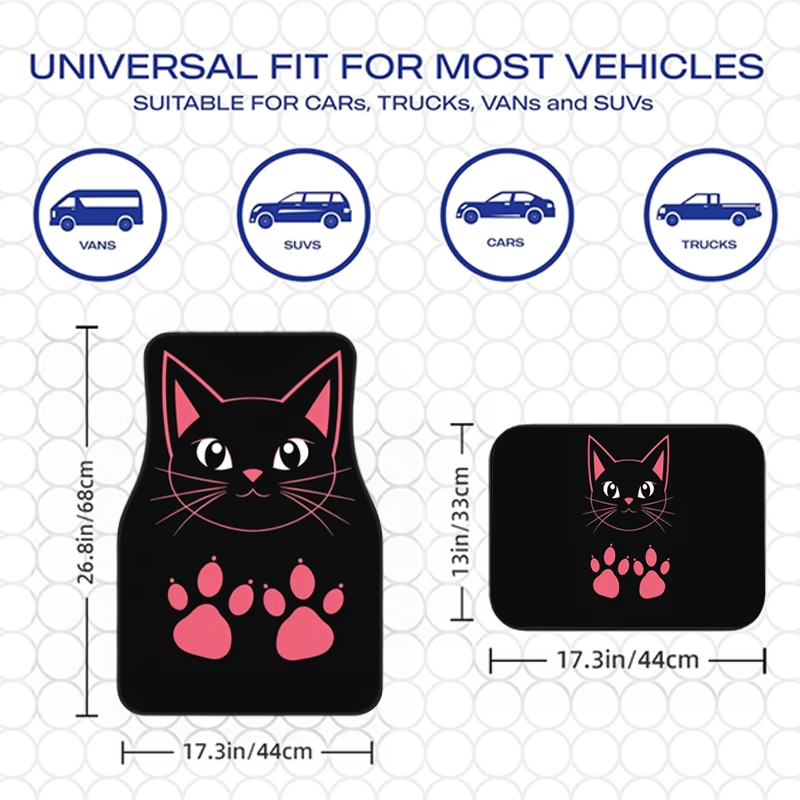 4Pcs Pink and Black Cat Paw Pr - Interior Design Type review and price