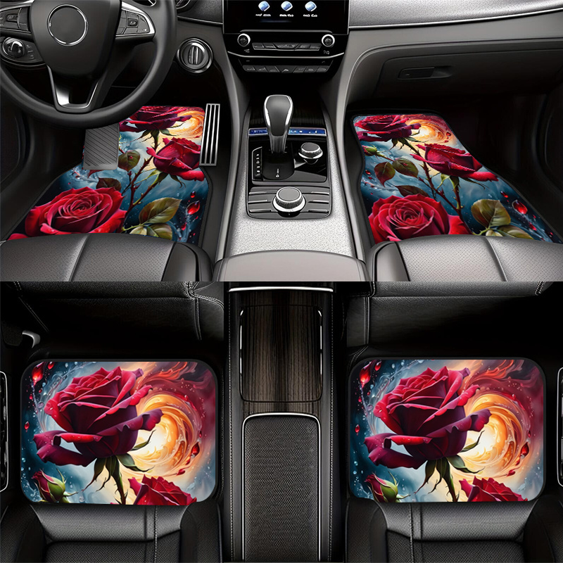 4pcs Red Rose Magical Style De - Interior Design Type review and price