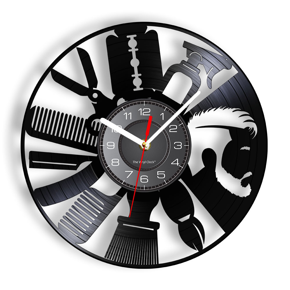 Hair Salon Tools Wall Clock Ba - Interior Design Living Room Ideas review and price