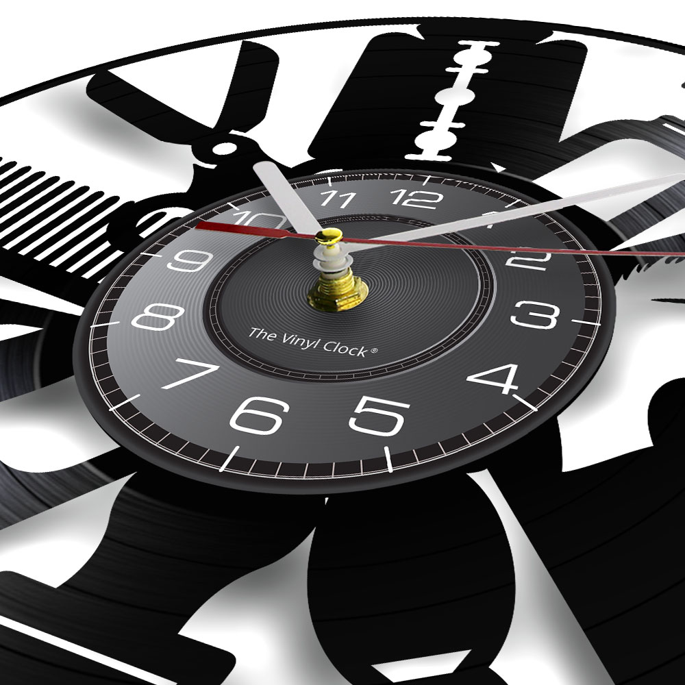 Hair Salon Tools Wall Clock Ba - Interior Design Living Room Ideas review and price