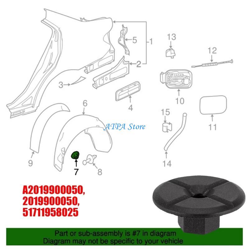 U13C Interior Trim Clips For W - Interior Design Type review and price