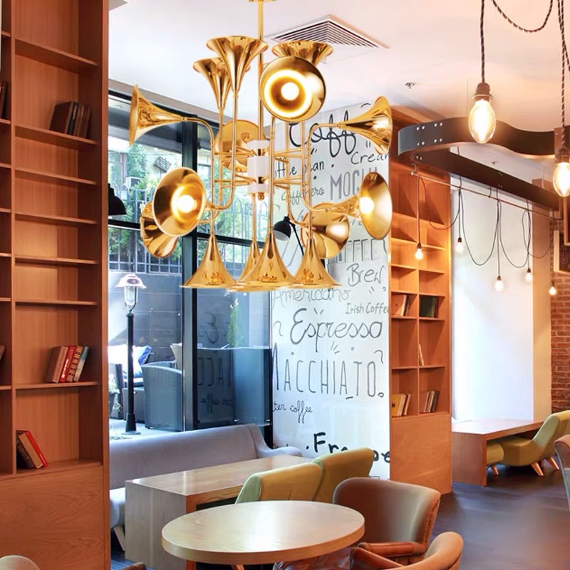 Nordic Trumpet Pendant Lamp fo - Interior Design Living Room And Kitchen review and price