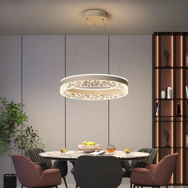 Modern Luxury Crystal LED Pend - Interior Design Living Room And Kitchen review and price