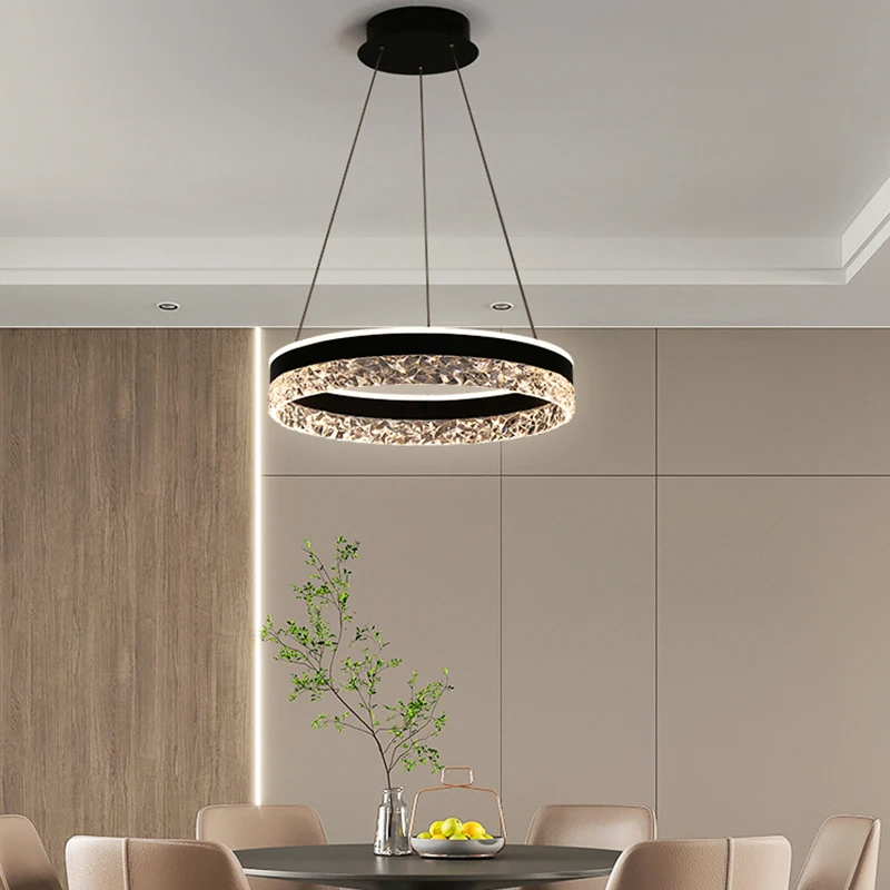 Modern Luxury Crystal LED Pend - Interior Design Living Room And Kitchen review and price