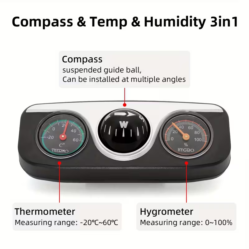 TRALOW 3-in-1 Compass,Thermome - Interior Design Type review and price