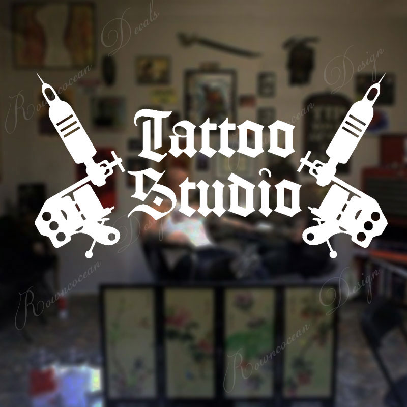 Tattoo Studio Logo Wall Sticke - Interior Design Magazine review and price